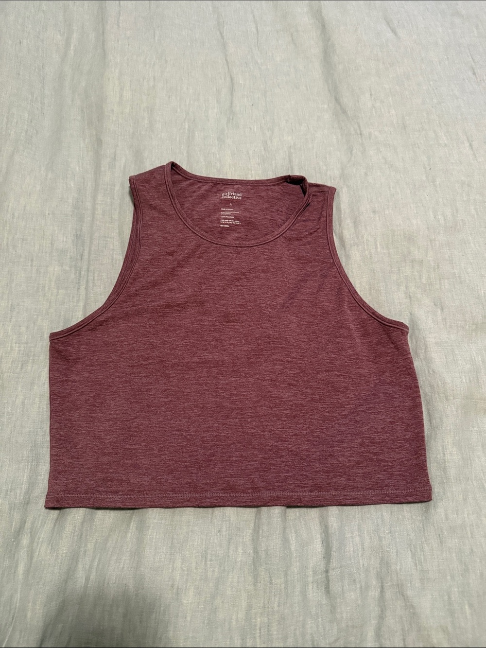 Girlfriend collective Crop Tank Top